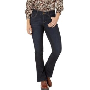 Mossimo Womena Mid Rise Skinny Bootcut Jeans Dark Wash Denim Size 10
